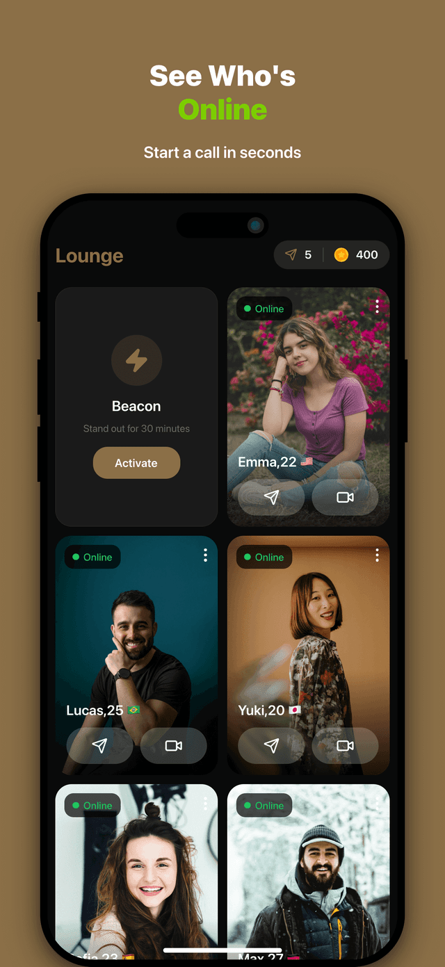 Yoonzo Lounge - Connect with people worldwide